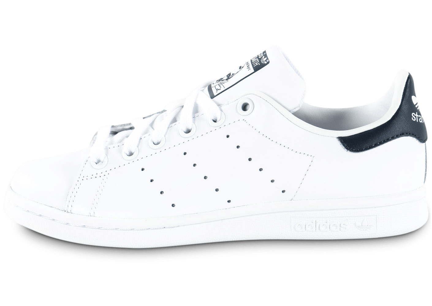 stan smith blanche et bleu marine