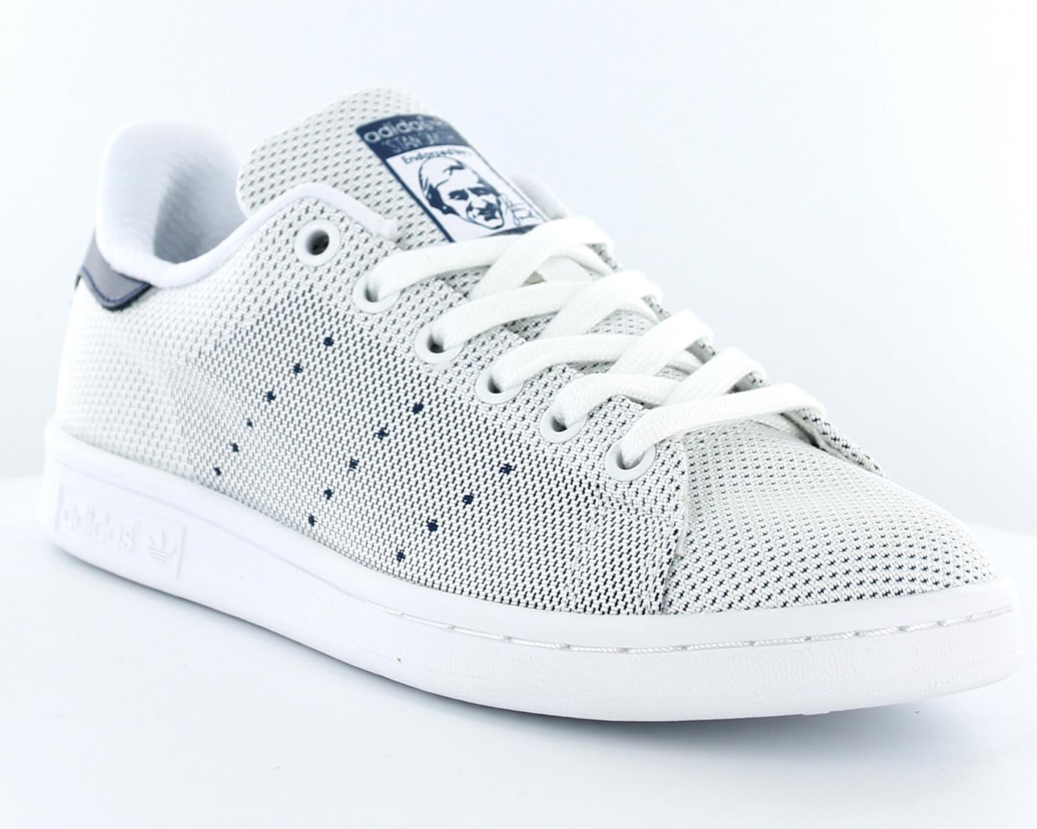 stan smith homme blanc et bleu