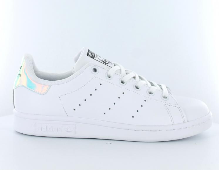 stan smith j blanc metallic argent blanc