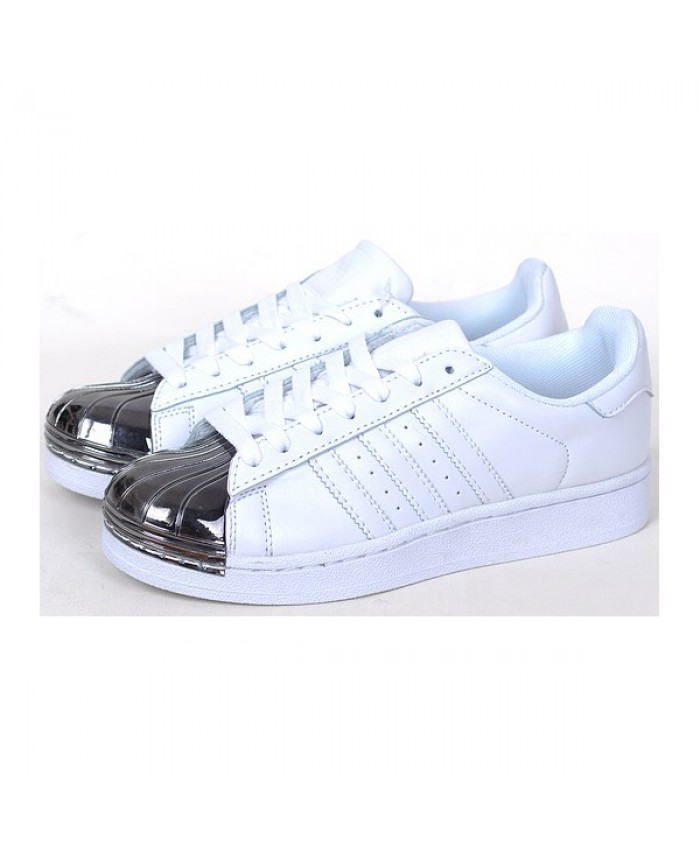 adidas superstar metal toe blanc