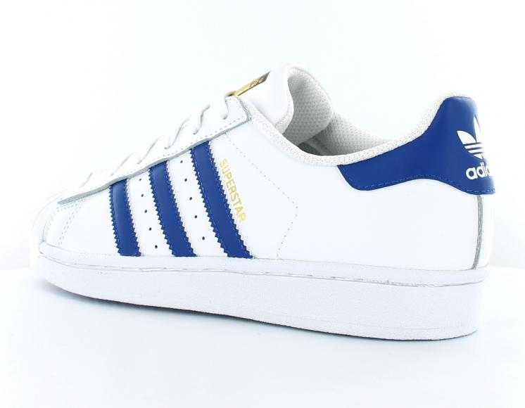 adidas superstar blanche et bleu marine