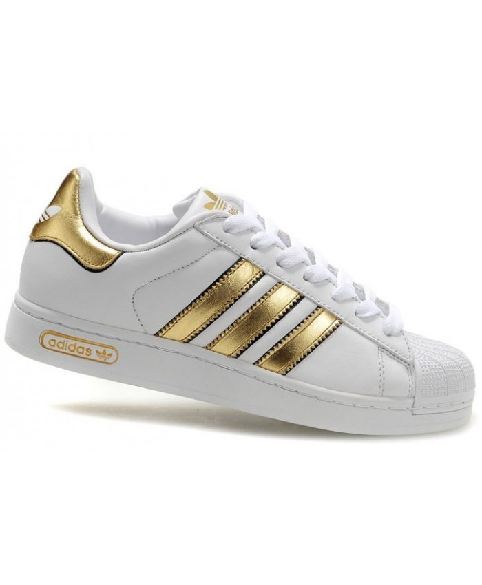 adidas superstar femme or et blanc