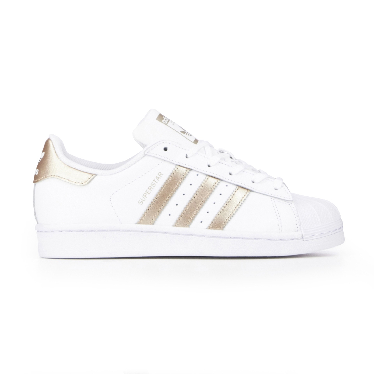 superstar blanc et or femme
