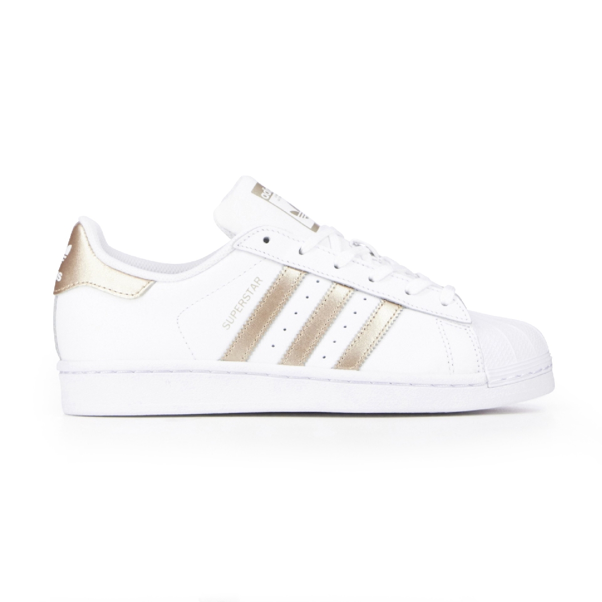 adidas superstar blanche et or