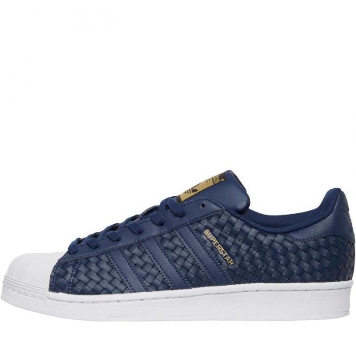 adidas superstar blanc et bleu marine