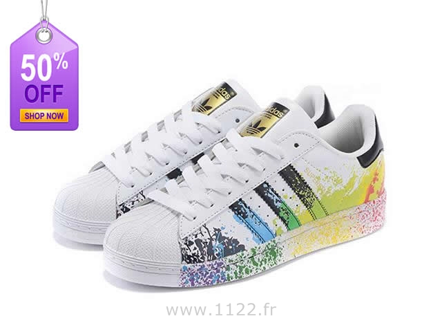 adidas superstar multicolor pas cher