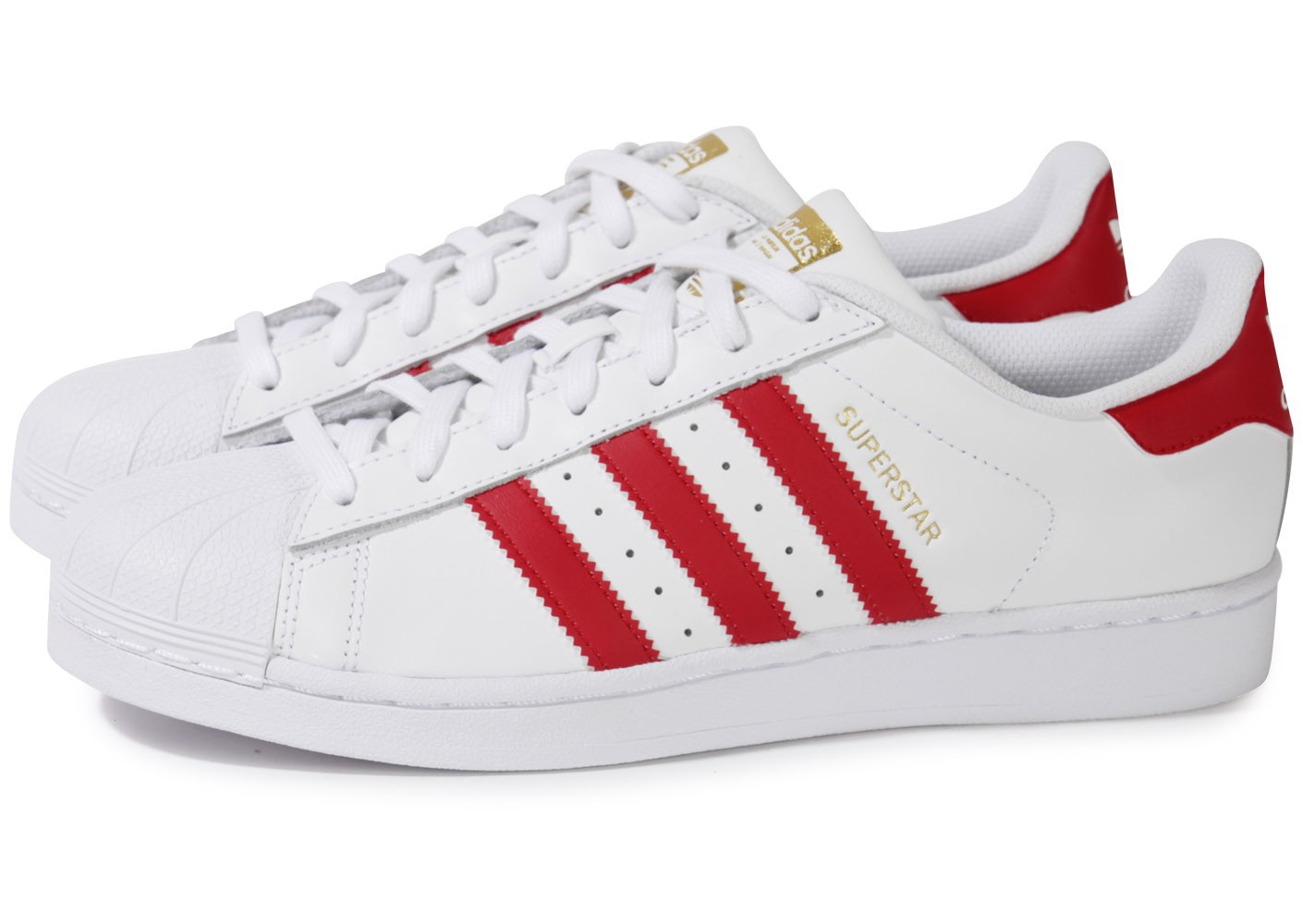 superstar rouge et blanche femme