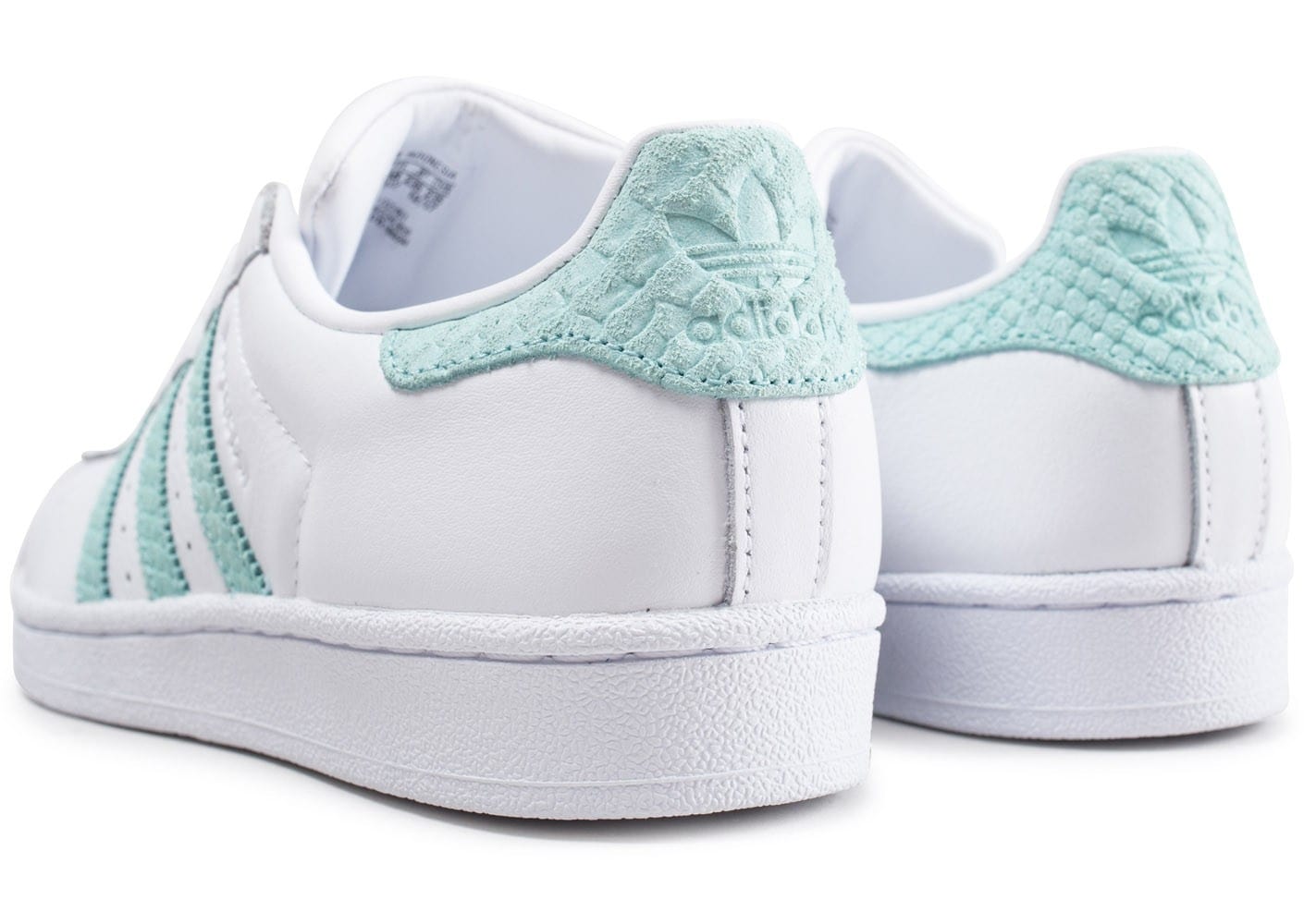 adidas superstar verte et blanche