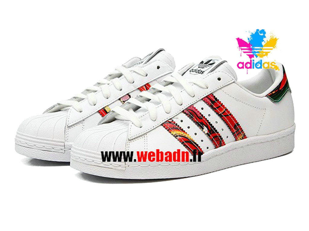 adidas superstar 80s Rouge femme