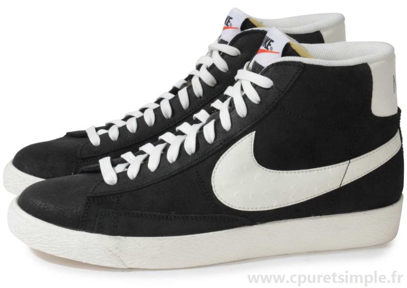 nike blazer mid vintage femme noir