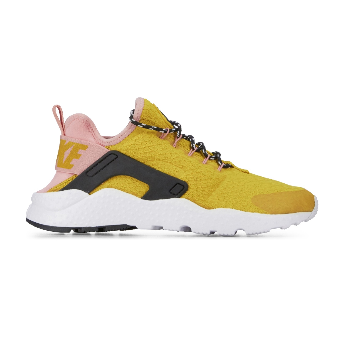 huarache femme noir et jaune